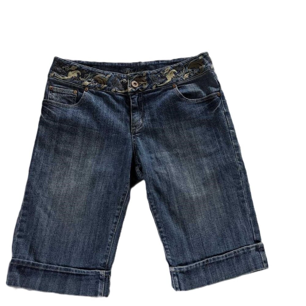 POINT ZERO LONGER LENGTH DENIM SHORT